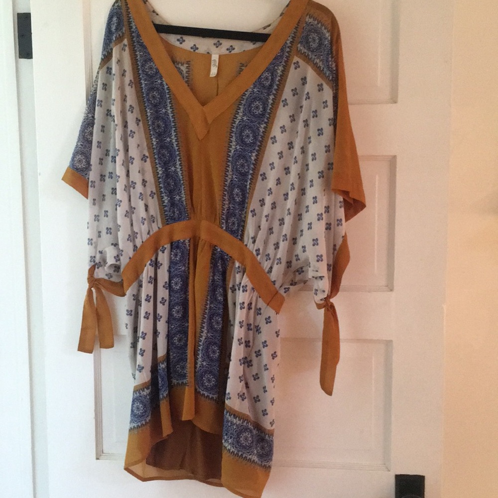 Free People Chiffon Kimono Dress - Picture 2 of 3